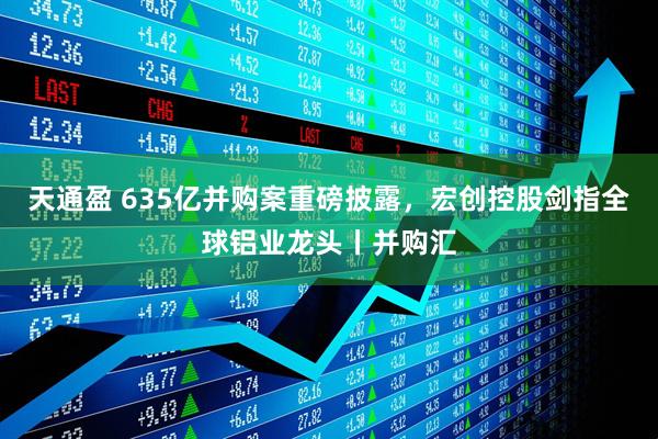 天通盈 635亿并购案重磅披露，宏创控股剑指全球铝业龙头丨并购汇